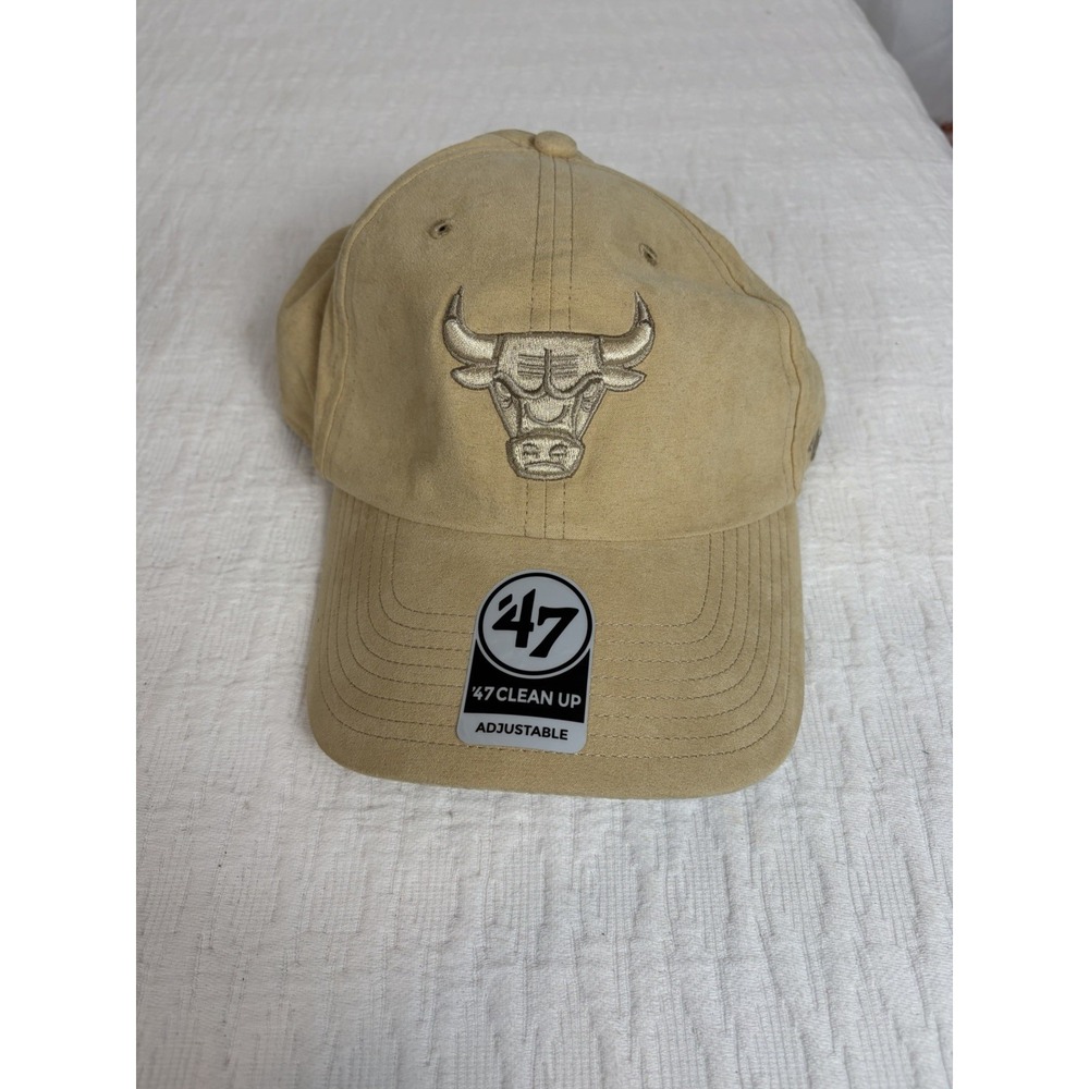 '47 Chicago Bulls Clean Up Camel  Champions Adjustable Strap Soft Baseball Cap